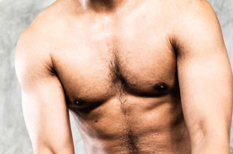 close up of man chest