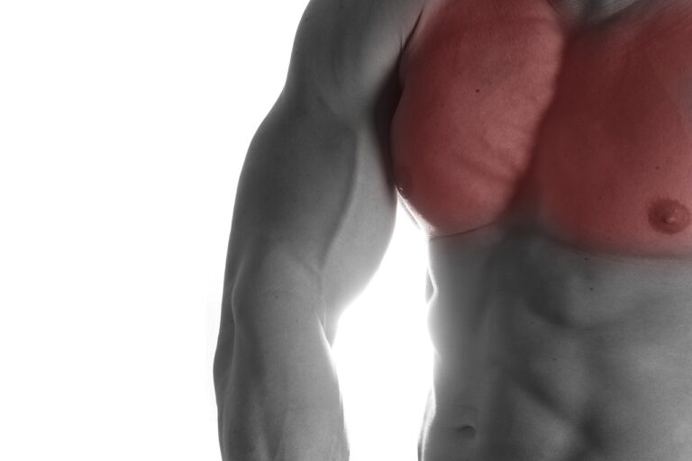 man's chest is painful