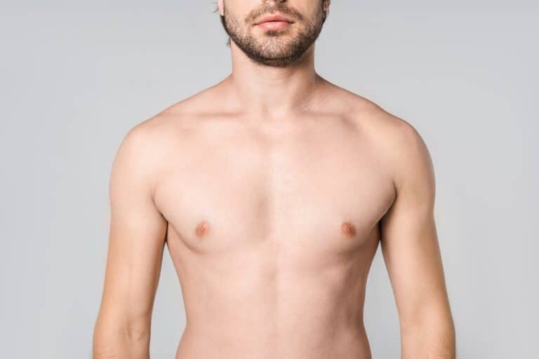 man with beard shirtless